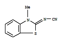 (9ci)-(3-甲基-2(3h)-苯并噻唑)-氨腈结构式_92819-62-0结构式