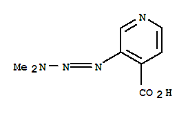 (9ci)-3-(3,3-二甲基-1-三氮杂烯)-4-吡啶羧酸结构式_93772-12-4结构式