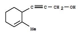 (7ci)-3-(2-甲基-2-环己烯-1-基)2-丙炔-1-醇结构式_94073-82-2结构式