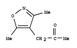 (9ci)-1-(3,5-二甲基-4-异噁唑基)-2-丙酮结构式_95113-53-4结构式