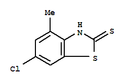 2(3H)-benzothiazolethione,6-chloro-4-methyl-(9ci) Structure,95374-01-9Structure