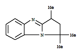 (7ci)-2,3-二氢-1,1,3-三甲基-1H-吡咯并[1,2-a]苯并咪唑结构式_95979-87-6结构式