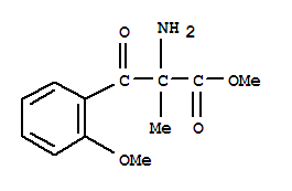 2-甲氧基--alpha--甲基--bta--氧代苯丙氨酸甲酯结构式_96994-42-2结构式