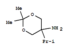 (9ci)-2,2-二甲基-5-(1-甲基乙基)-1,3-二噁烷-5-胺结构式_97584-21-9结构式