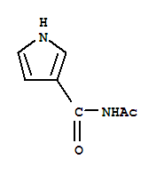 (9ci)-n-乙酰基-1H-吡咯-3-羧酰胺结构式_97744-99-5结构式
