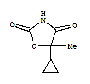 2,4-Oxazolidinedione,5-cyclopropyl-5-methyl-(6ci) Structure,98547-52-5Structure