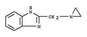 Benzimidazole, 2-(1-aziridinylmethyl)-(6ci) Structure,99055-68-2Structure