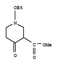 Nipecotic acid, 1-ethoxy-4-oxo-, methyl ester (6ci) Structure,99063-40-8Structure