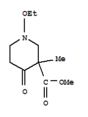 Nipecotic acid, 1-ethoxy-3-methyl-4-oxo-, methyl ester (6ci) Structure,99190-02-0Structure