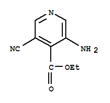 (6ci)-3-氨基-5-氰基-异烟酸乙酯结构式_99358-62-0结构式