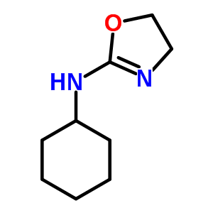 2-Oxazolamine,n-cyclohexyl-4,5-dihydro- Structure,10002-37-6Structure