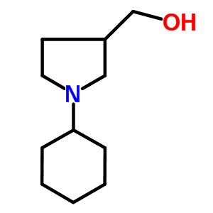 (1-环己基吡咯烷-3-基)甲醇结构式_100049-71-6结构式