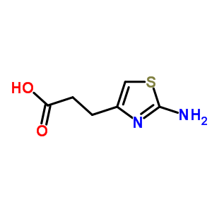 3-(2-氨基-1,3-噻唑-4-基)丙酸结构式_100114-41-8结构式