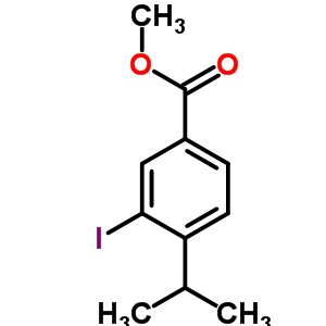 Methyl 3-iodo-4-isopropylbenzoate Structure,100127-58-0Structure