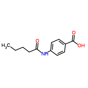 4-(戊酰基氨基)苯甲酸结构式_100390-76-9结构式