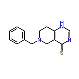 Pyrido[4,3-d]pyrimidine-4(3h)-thione,5,6,7,8-tetrahydro-6-(phenylmethyl)- Structure,10055-99-9Structure