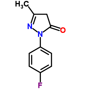 2-(4-Fluorophenyl)-2,4-dihydro-5-methyl-3h-pyrazol-3-one Structure,100553-83-1Structure