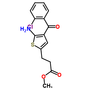 2-氨基-3-(2-氯苯甲酰基)-5-(2-羰基甲氧基乙基)噻吩结构式_100827-77-8结构式