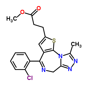 4-(2-氯苯基)-9-甲基-6H-噻吩并[3,2-f][1,2,4]噻唑并[4,3-a][1,4]二氮杂卓-2-丙酸甲酯结构式_100827-83-6结构式