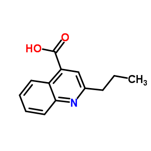 2-丙基喹啉-4-羧酸结构式_1019-03-0结构式