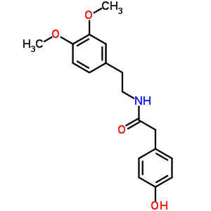 Benzeneacetamide,n-[2-(3,4-dimethoxyphenyl)ethyl]-4-hydroxy- Structure,10214-84-3Structure