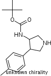 Tert-butyl 4-p-tolylpyrrolidin-3-ylcarbamate Structure,1022605-11-3Structure