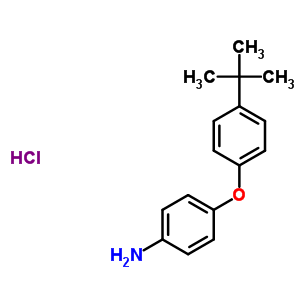 4-[4-(叔丁基)苯氧基]苯胺盐酸盐结构式_10254-86-1结构式