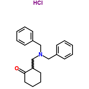 2-[(N,n-dibenzylamino)methyl]cyclohexanone hydrochloride Structure,102596-84-9Structure