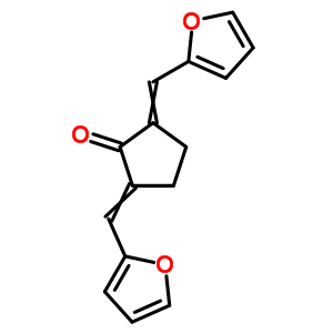 Cyclopentanone,2,5-bis(2-furanylmethylene)- Structure,1026-78-4Structure