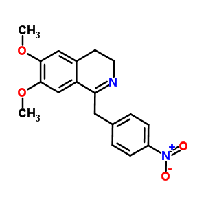 Isoquinoline,3,4-dihydro-6,7-dimethoxy-1-[(4-nitrophenyl)methyl]- Structure,10268-39-0Structure