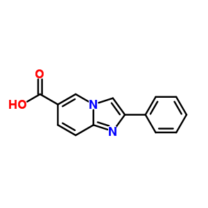 Imidazo[1,2-a]pyridine-6-carboxylicacid, 2-phenyl- Structure,1027-01-6Structure