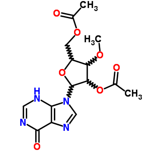 肌苷, 3-O-甲基-,2,5-二乙酸酯 (8CI)结构式_10300-23-9结构式