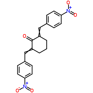 Cyclohexanone,2,6-bis[(4-nitrophenyl)methylene]- Structure,10321-25-2Structure