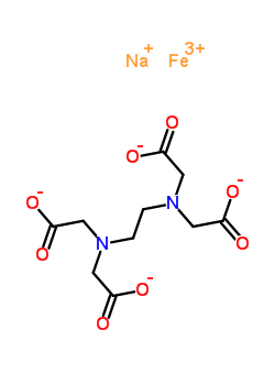 Ethylenediaminetetraacetic acid, iron(III) monosodium salt Structure,10346-69-7Structure