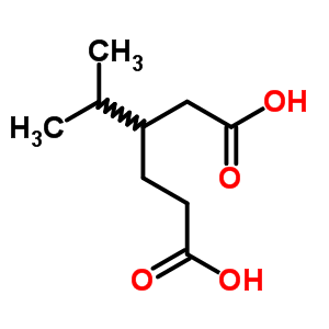 Hexanedioic acid,3-(1-methylethyl)- Structure,10347-87-2Structure