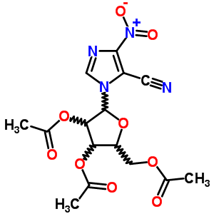 Imidazole-5-carbonitrile,4-nitro-1-b-d-ribofuranosyl-,2,3,5-triacetate (8ci) Structure,10357-26-3Structure