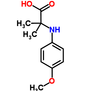 N-(4-甲氧基苯基)-2-甲基丙氨酸结构式_103856-06-0结构式