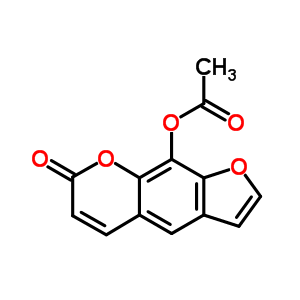 7H-furo[3,2-g][1]benzopyran-7-one,9-(acetyloxy)- Structure,10386-19-3Structure