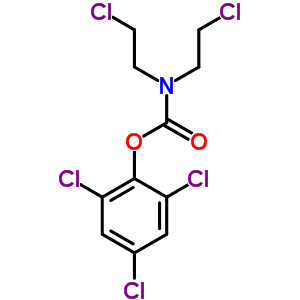 Carbamic acid,bis(2-chloroethyl)-, 2,4,6-trichlorophenyl ester (7ci,8ci,9ci) Structure,10399-49-2Structure