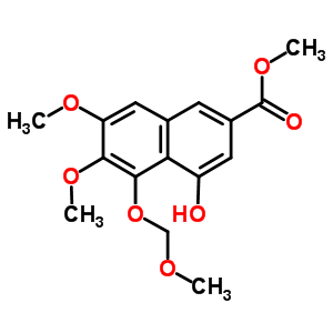 4-Hydroxy-6,7-dimethoxy-5-(methoxymethoxy)-2-naphthalenecarboxylic acid methyl ester Structure,104197-38-8Structure