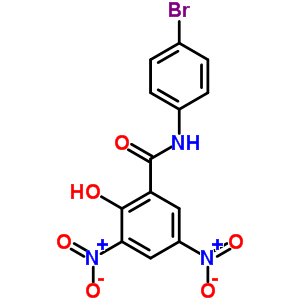 Benzamide,n-(4-bromophenyl)-2-hydroxy-3,5-dinitro- Structure,10515-59-0Structure