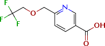 6-[(2,2,2-Trifluoroethoxy)methyl]nicotinic acid Structure,1072855-75-4Structure