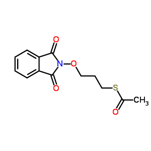 Ethanethioic acid s-[3-[(1,3-dihydro-1,3-dioxo-2h-isoindol-2-yl)oxy]propyl] ester Structure,1088-37-5Structure