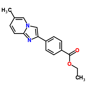 2-[4-(Ethoxycarbonyl)phenyl]-6-methyl-imidazo[1,2-a]pyridine Structure,109461-69-0Structure