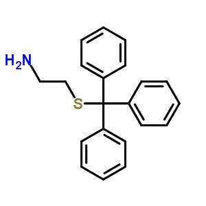 2-(Tritylthio)ethanamine,2-[(triphenylmethyl)thio]-ethanamine Structure,1095-85-8Structure