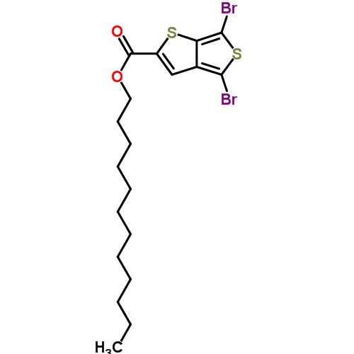 4,6-Dibromothieno[3,4-b]thiophene-2-carboxylic acid dodecyl ester Structure,1098102-93-2Structure