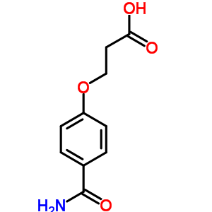 3-(4-Carbamoylphenoxy)propionic acid Structure,111140-92-2Structure