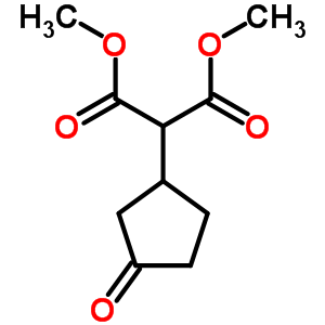 3-(1,1-Bismethoxycarbonyl-methyl)cyclopent-1-one Structure,111209-96-2Structure