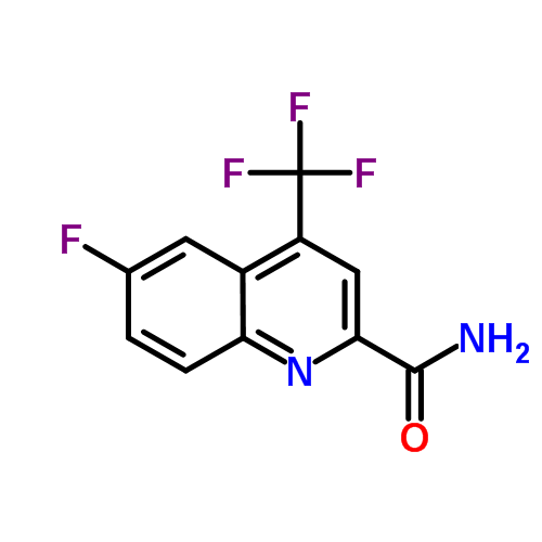 6-Fluoro-4-(trifluoromethyl)quinoline-2-carboxamide Structure,1116339-61-7Structure