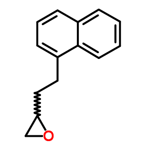 2-[2-(1-萘)乙基]环氧乙烷结构式_111990-50-2结构式